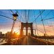 Vlies Fotótapéta - Brooklyn Bridge Sunset - 375x250 cm