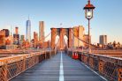 Vlies Fotótapéta - Brooklyn Brigde with Manhattan - 375x250 cm