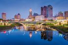 Vlies Fotótapéta - Skyline of Columbus - 375x250 cm