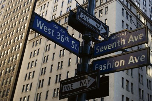Vlies Fotótapéta - Street Signs in New York - 375x250 cm