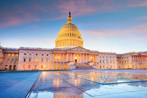 Vlies Fotótapéta - The US Capitol - 375x250 cm