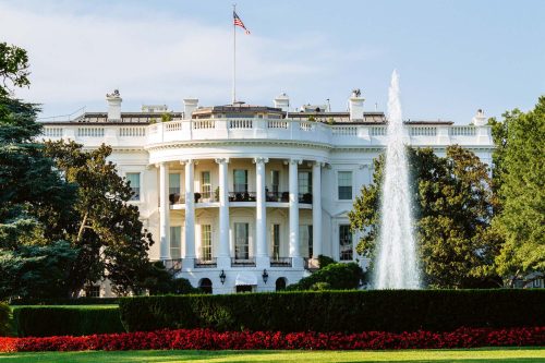 Vlies Fotótapéta - The White House in Washington - 375x250 cm