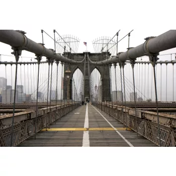   Vlies Fotótapéta - View of the Brooklyn Bridge - 375x250 cm
