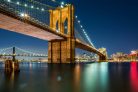 Vlies Fotótapéta - Brooklyn Bridge from Manhattan - 375x250 cm