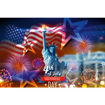   Vlies Fotótapéta - Statue of Liberty Illustration - 375x250 cm