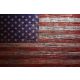 Vlies Fotótapéta - USA Flag on Wooden Texture - 375x250 cm