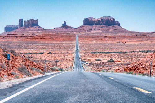 Vlies Fotótapéta - Road in Arizona - 375x250 cm