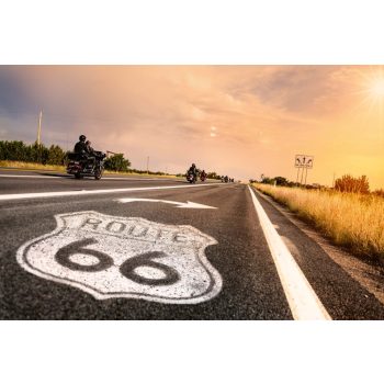 Vlies Fotótapéta - Route 66 Sign - 375x250 cm
