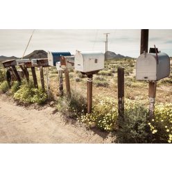 Vlies Fotótapéta - Retro Mailboxes - 375x250 cm