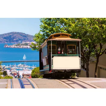 Vlies Fotótapéta - California Cable Car - 375x250 cm