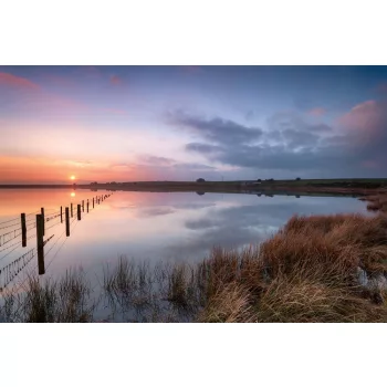 Vlies Fotótapéta - Sunset in Cornwall - 375x250 cm