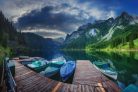 Vlies Fotótapéta - Gosausee lake - 375x250 cm