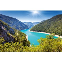 Vlies Fotótapéta - Piva canyon lake - 375x250 cm