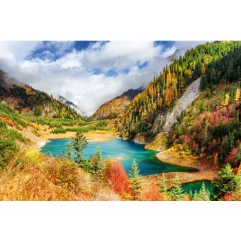 Vlies Fotótapéta - Autumn landscape - 375x250 cm