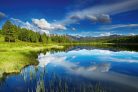 Vlies Fotótapéta - Altai mountains lake - 375x250 cm