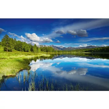 Vlies Fotótapéta - Altai mountains lake - 375x250 cm