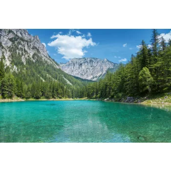Vlies Fotótapéta - Austrian Alps lake - 375x250 cm