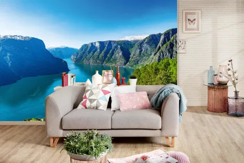 Vlies Fotótapéta - Sognefjord at summer - 375x250 cm