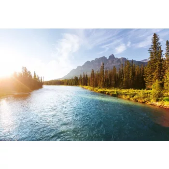 Vlies Fotótapéta - Castle  mountain - 375x250 cm