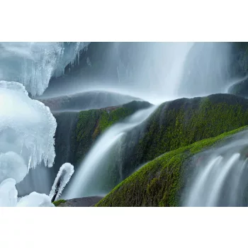 Vlies Fotótapéta - Icy waterfall - 375x250 cm