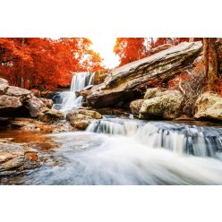   LANDSCAPE WITH THE WATERFALL fotótapéta, poszter, vlies alapanyag, 375x250 cm