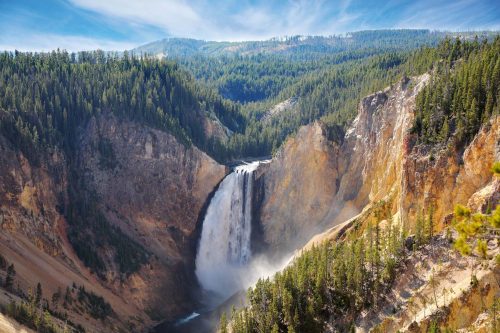 Vlies Fotótapéta - Yellowstone falls - 375x250 cm