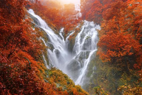 Vlies Fotótapéta - Umphang waterfalls - 375x250 cm