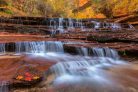 RED WATERFALLS fotótapéta, poszter, vlies alapanyag, 375x250 cm