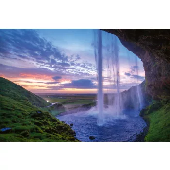 Vlies Fotótapéta - Seljalandfoss waterfall - 375x250 cm