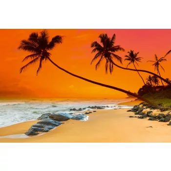 Vlies Fotótapéta - Sunset over the sea - 375x250 cm