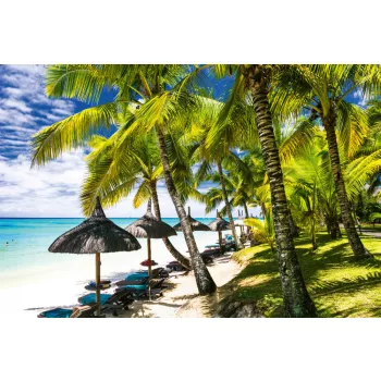 Vlies Fotótapéta - White sandy beach - 375x250 cm