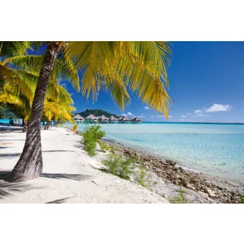 Vlies Fotótapéta - Beach on Bora Bora - 375x250 cm