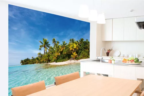 Vlies Fotótapéta - Tropical Palm Island - 375x250 cm