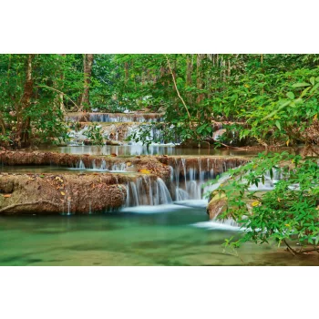 Vlies Fotótapéta - Waterfall in Thailand - 375x250 cm