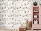 Képkeretes erdei állatkák gyerektapéta rózsaszín– Ugepa Sweet Dreams N06703