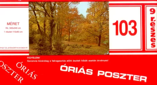 Poszter 103-9G, Őszi erdő poszter (345x 240cm)