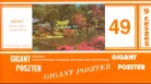 Poszter 49-9G, Őszi erdő, folyóval poszter(291x 198 cm)