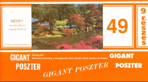 Poszter 49-9G, Őszi erdő, folyóval poszter(291x 198 cm)