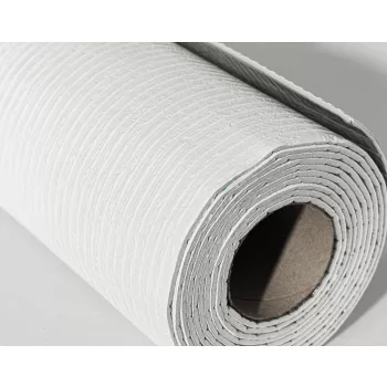   Öntapadós PVC tapéta, 280 x 60 cm, Törtfehér lineáris barázdák