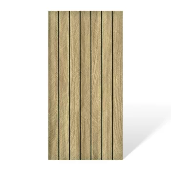   Öntapadós PVC dekorpanel, 4db-os csomag, pácolt tölgy lambéria minta, 30 x 60 cm