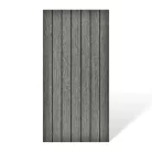 Öntapadós PVC dekorpanel, 4db-os csomag, sötét szürke lambéria minta, 30 x 60 cm