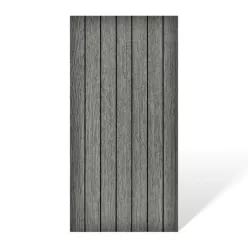   Öntapadós PVC dekorpanel, 4db-os csomag, sötét szürke lambéria minta, 30 x 60 cm