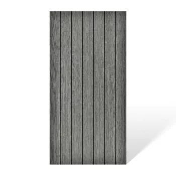   Öntapadós PVC dekorpanel, 4db-os csomag, sötét szürke lambéria minta, 30 x 60 cm