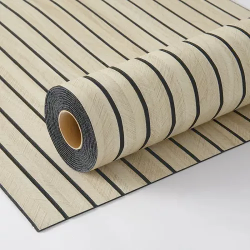 Öntapadós PVC panel, 280 x 60 cm, Világos barna lambéria minta