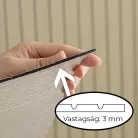 Öntapadós PVC panel, 280 x 60 cm, Világos barna lambéria minta