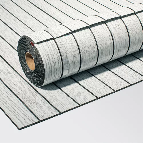 Kosz nélkül felújítani - Öntapadós PVC panel, Világos szürke lambéria minta