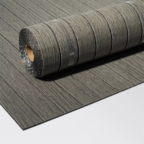 Azonnali megújulás - Öntapadós PVC panel, Sötét szürke lambéria minta