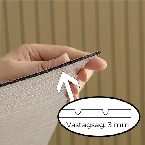 Dizájn szobafal gyorsan - Öntapadós PVC panel, Natúr tölgy lambéria minta
