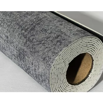   Öntapadós PVC tapéta, 280 x 60 cm, Glamour - Ezüstös örvény mintás