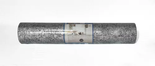 Öntapadós PVC tapéta, 280 x 60 cm, Glamour - Ezüstös örvény mintás